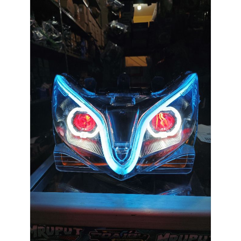lampu depan vario 150 vario 125 old biled projie