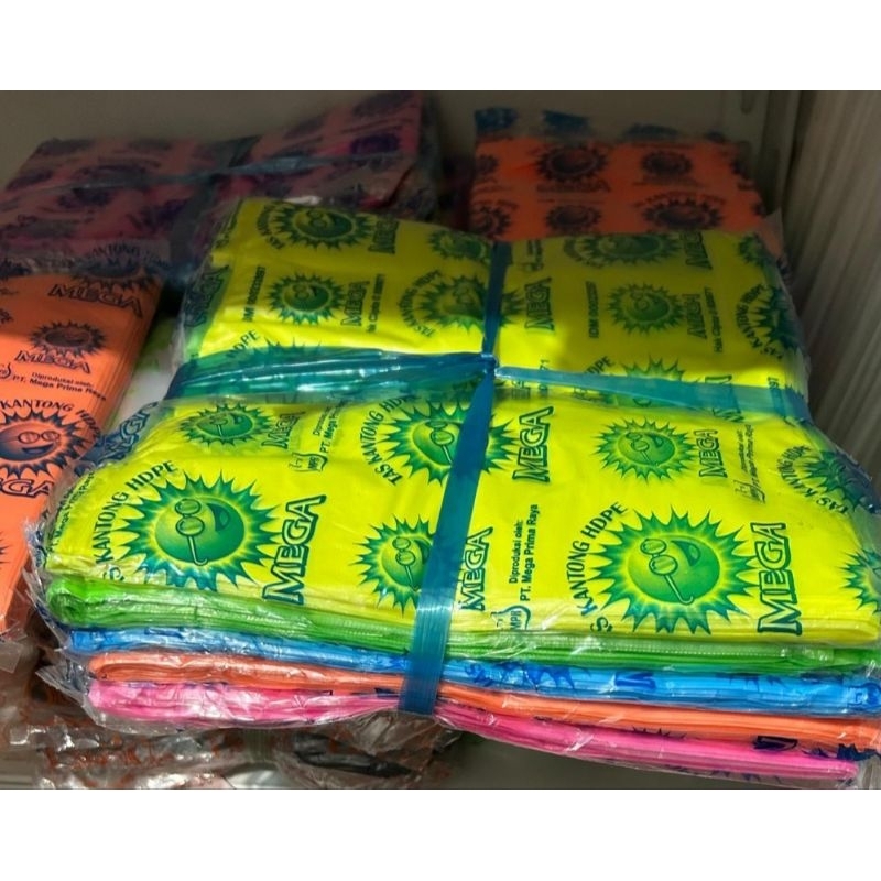 Kantong Plastik Kresek Warna HDPE Mega