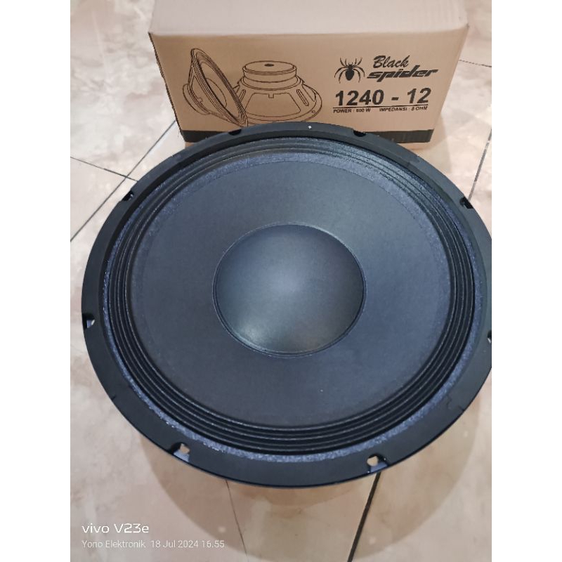 Speaker Fullrange 12 inch 12in Black Spider 1240-12  600 Watt Outdoor Lapangan