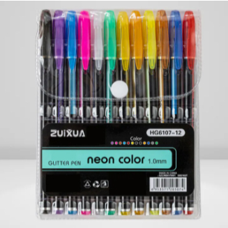 

Neon Color Glitter Pen isi 12/Pulpen Gliter