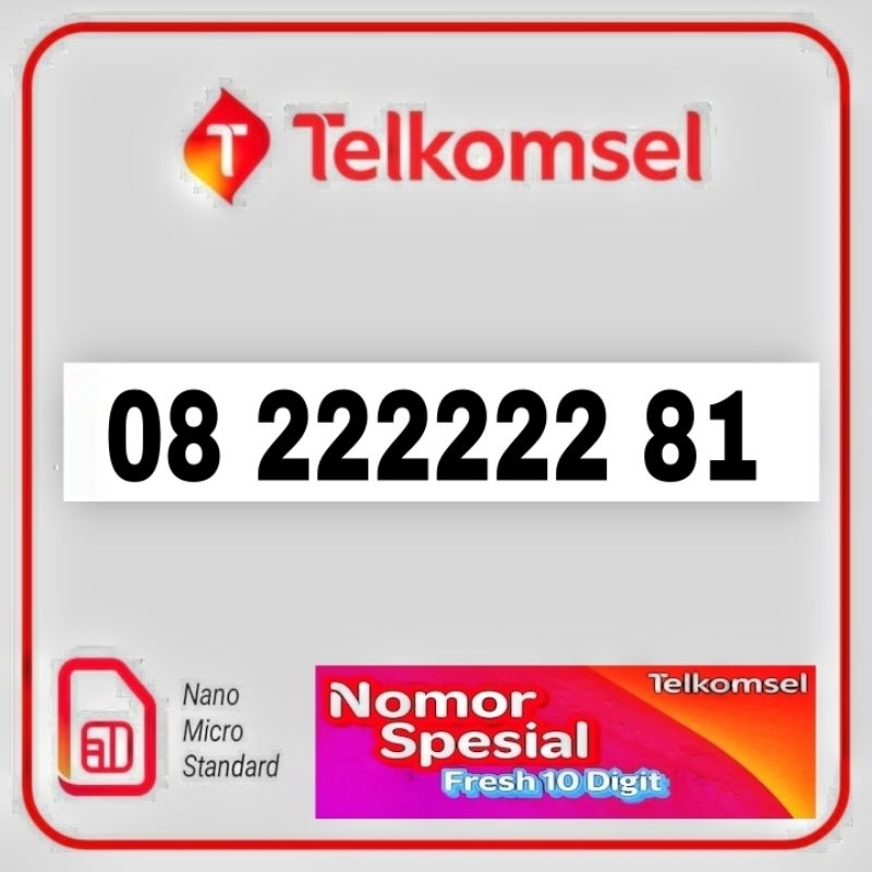 Nomor cantik simpati 10 digit nomer kartu perdana Telkomsel simpati 10digit hexa 10 digit prabayar l