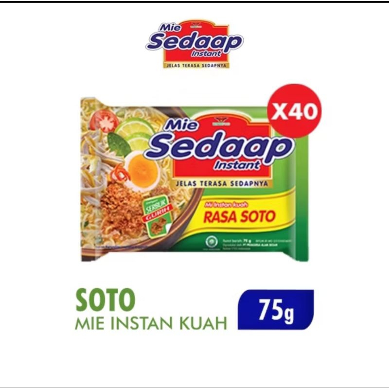 

mie instan mie sedap soto ayam 40bgks