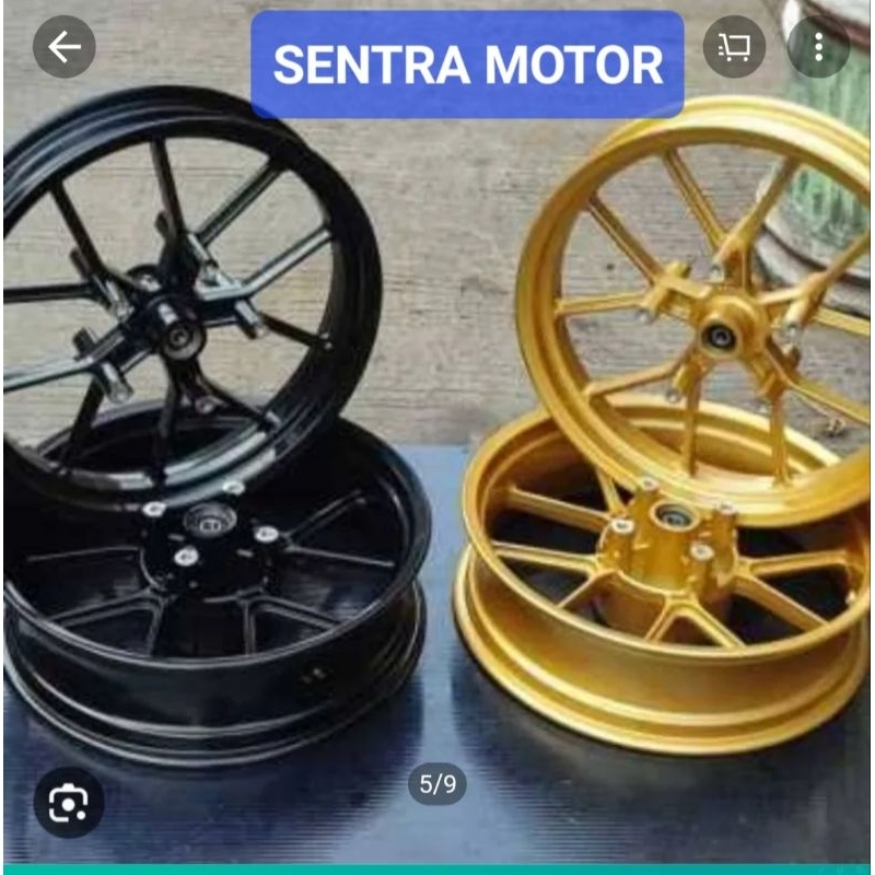 Velg Racing CBR 150 new V ROSSI cobra 300/450×17 tersedia warna gold dan hitam