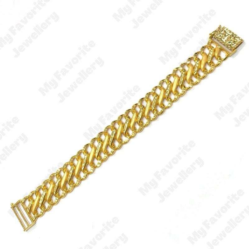 Gelang Sisik Naga Dove Crystal EMAS ASLI Kadar 700