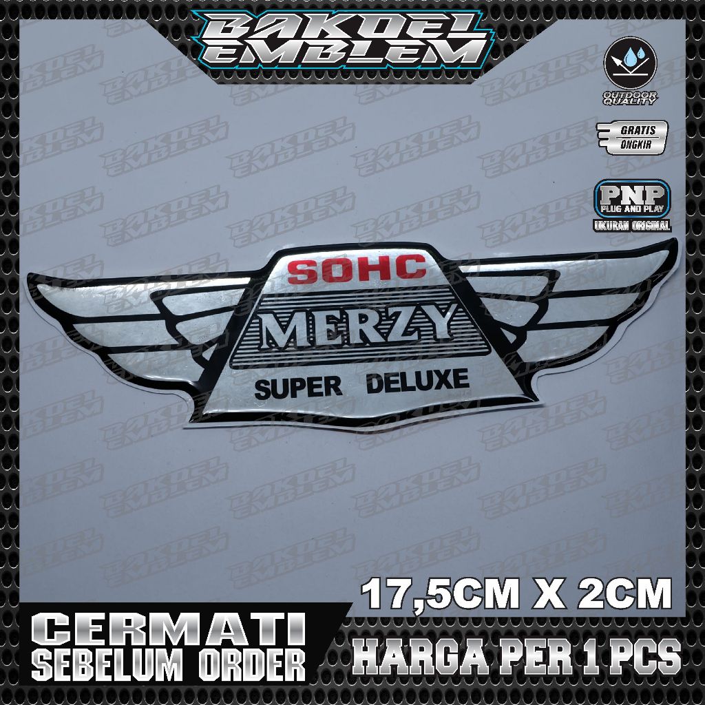 Emblem timbul kawasaki binter merzy / emblem sayap binter merzy / emblem box aki binter merzy