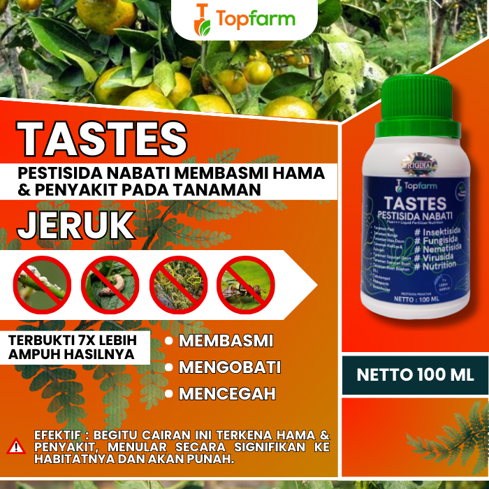 Obat Hama Jeruk Lemon / Obat Pembasmi Hama Pohon Jeruk / Obat Pembasmi Herbal Jeruk / Obat Lalat Bua
