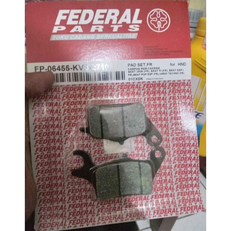 Kampas Rem Depan Beat,Scoppy,Vario Federal