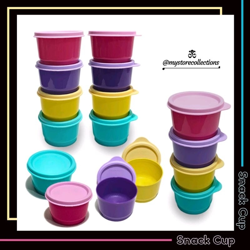 Tupperware Snack cup 125ml / mpasi / wadah Snack bayi / bumbu dapur / wadah sambal