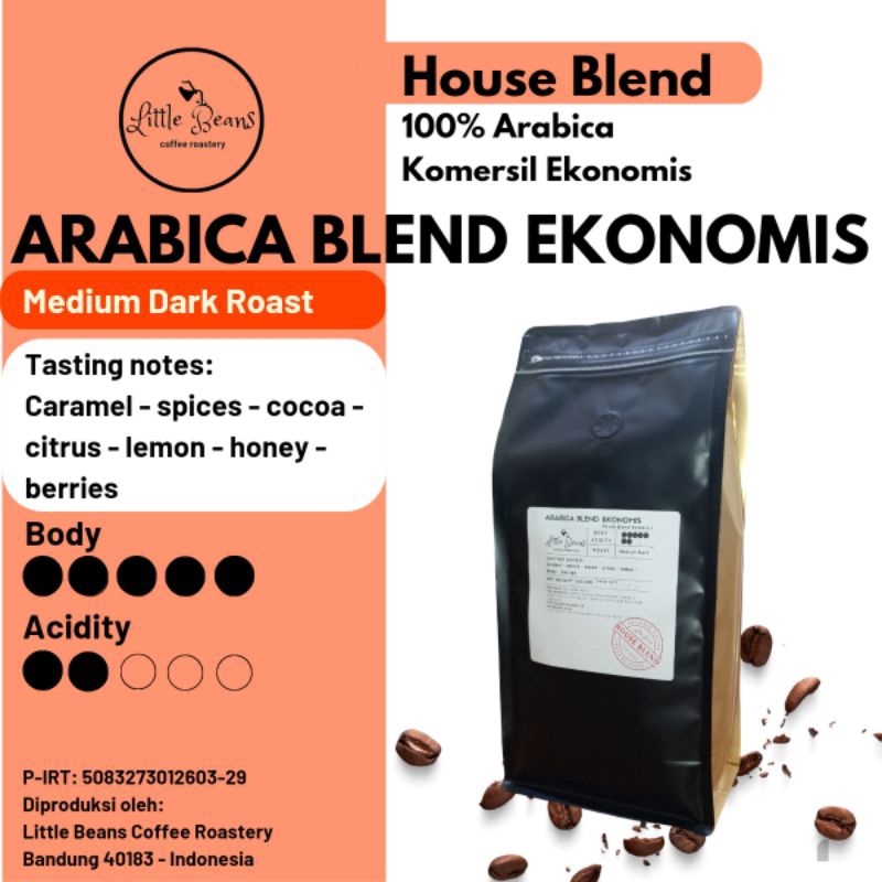 

Kopi House Blend Arabica Ekonomis 100% Arabica 1kg/500gr Biji/Bubuk