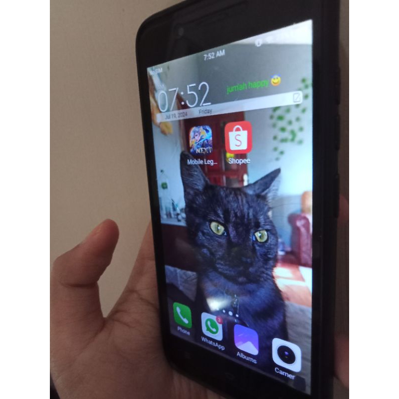 HAPE HP android SEKEN /bekas Vivo Y53 vivo 1606 black kerokeroppi