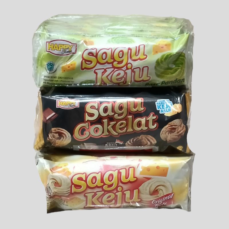 

1 pack - Happy Time SAgu Keju Biskuit [20 pcs/10 g]