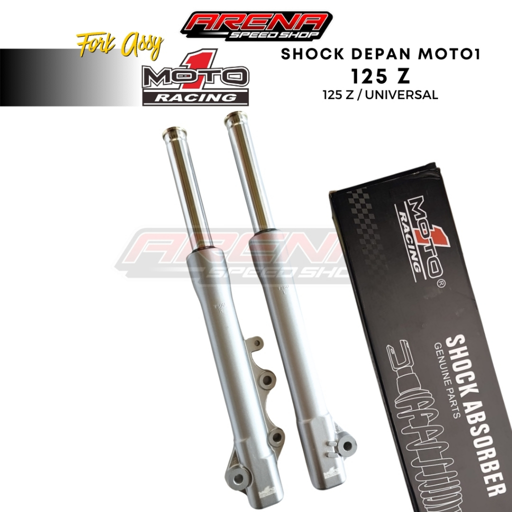 MOTO1 Racing Fork Assy 125Z Silver / Grey - Shock Depan Yamaha 125 Z Original Moto1 Racing