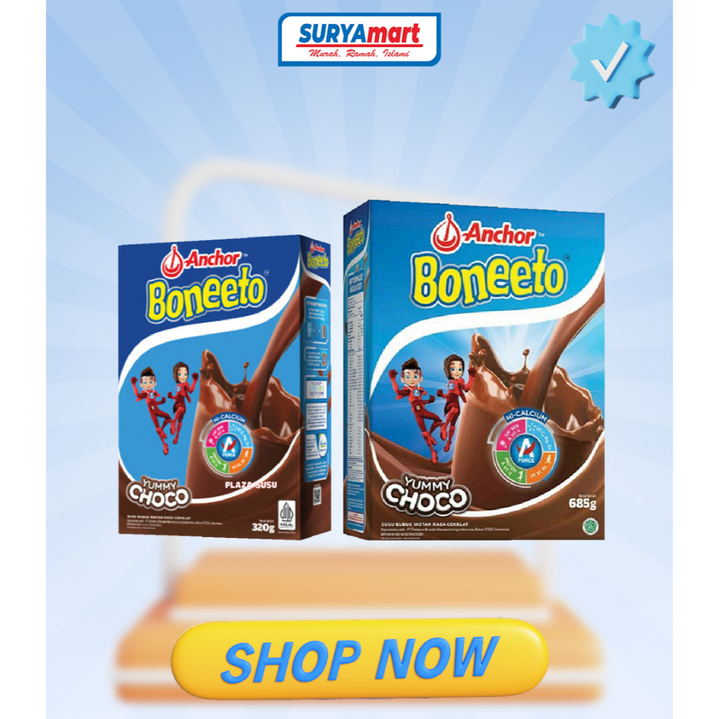 

Boneeto Susu Bubuk Anak Sekolah Yummy Choco 320gr dan 685g-Nutrisi Pertumbuhan Anak untuk Daya Pikir dan Tubuh Aktif