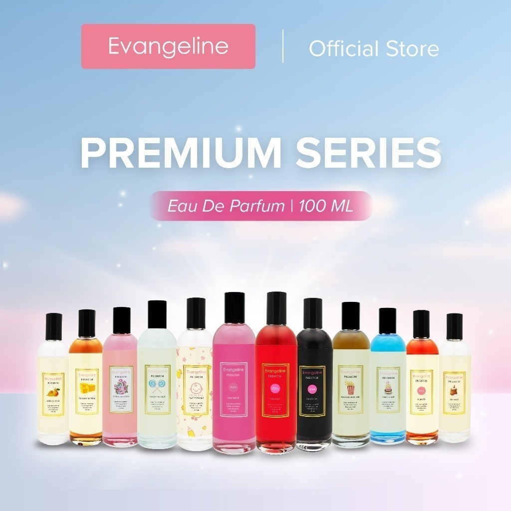 WAWA - Evangeline Parfume Premium Series | Netto100ml | Bakkarat | Black Opium | Flirt | Creamy Butt