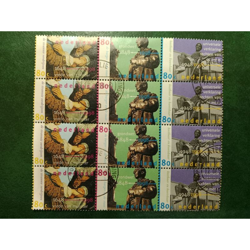 

Prangko Nederland 80 Cent Cap Pilateli Groningen Blok 12 Tahun 1998