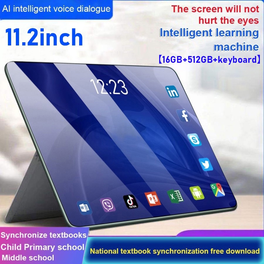 Tablet murah baru 11.2 inch (RAM16GB+ROM512GB) Galaxy Tab Pro11 high-definition computer tablet lear