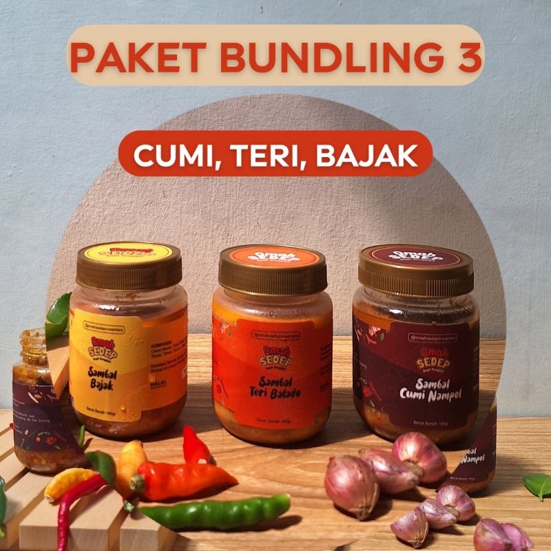 

Paket Bundling 3 Sambal 180Gr | Paket Hemat | Sambal Lauk