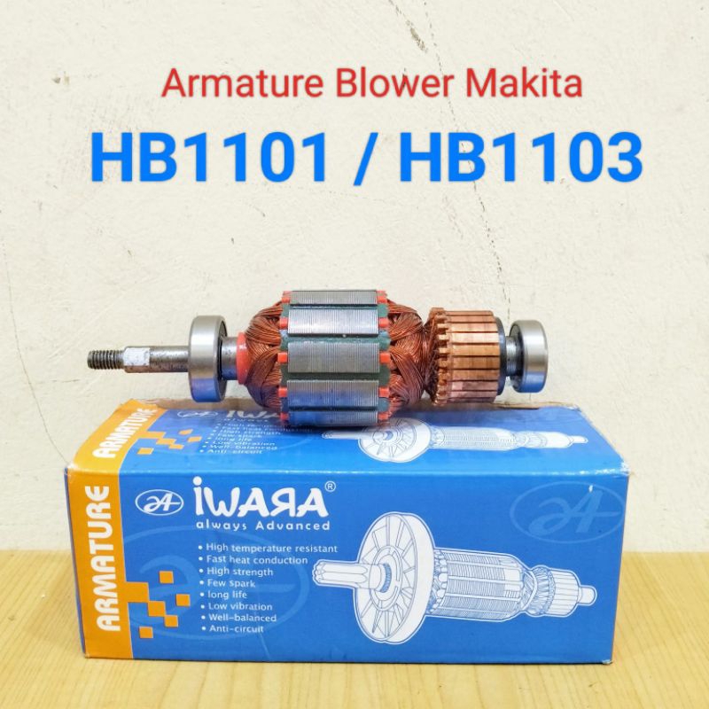 (GRATIS ONGKIR) Armature Blower Makita HB11101 / HB1103 Angker Blower Tangan Makita - IWARA 901-271