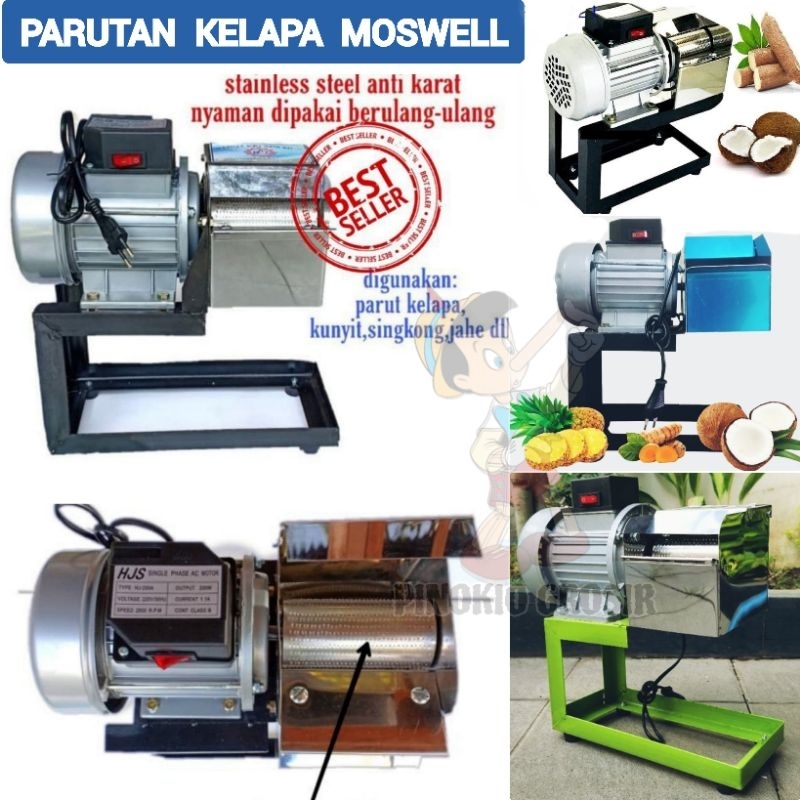 MOSWELL MESIN PARUT LISTRIK / SELEP KELAPA TIDAK CORONG PACKING BUBBLE