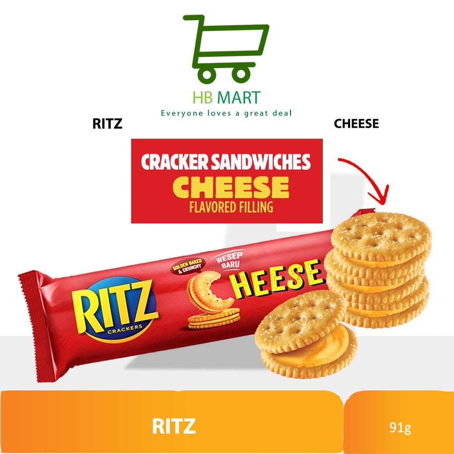 

RITZ CRACKERS SANDWICH CHEESE BISKUIT 91GR