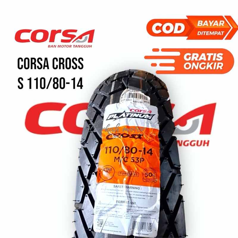 ban luar tubelles corsa cross s 110 80 14 adv pcx160