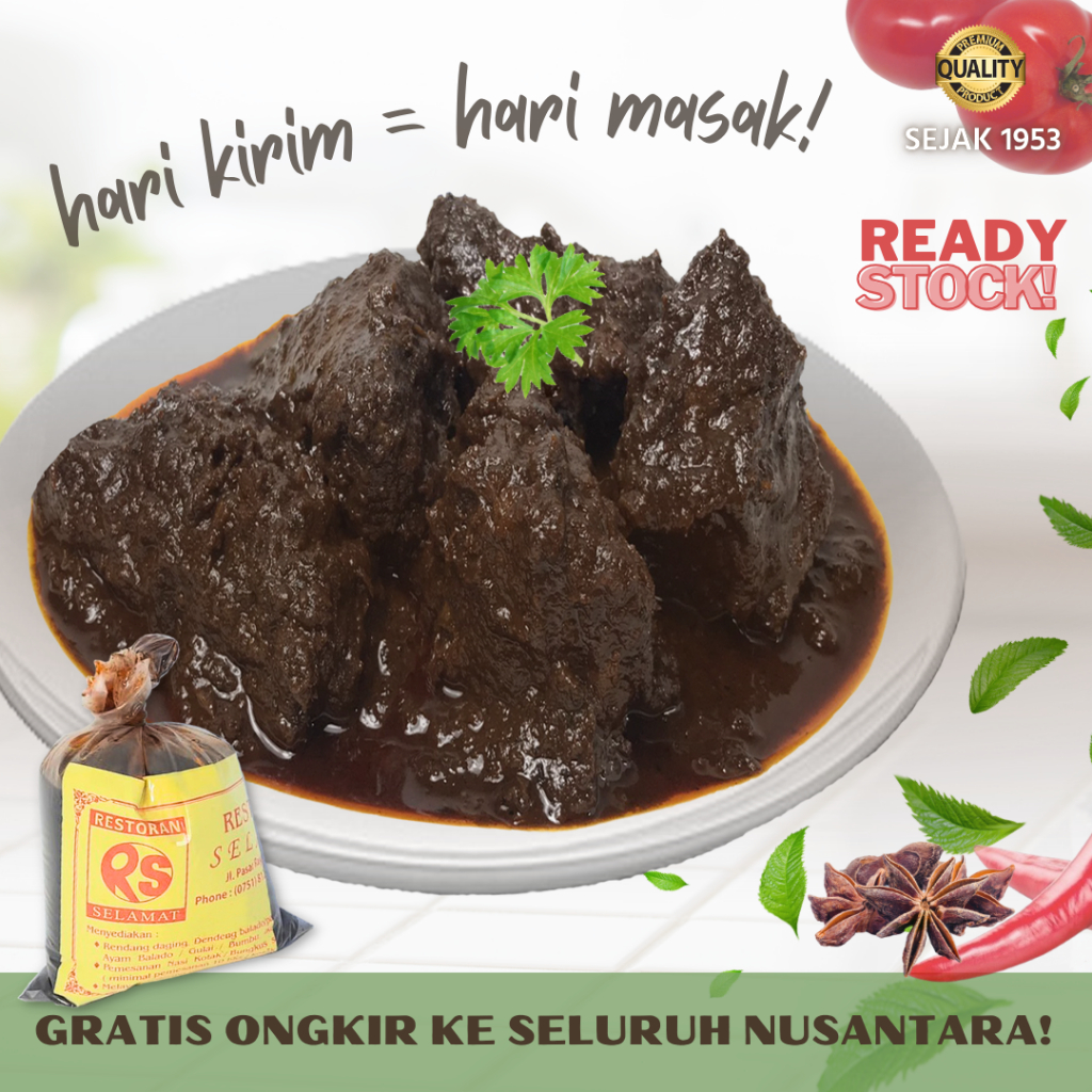 

Rendang Daging Sapi Selamat Padang