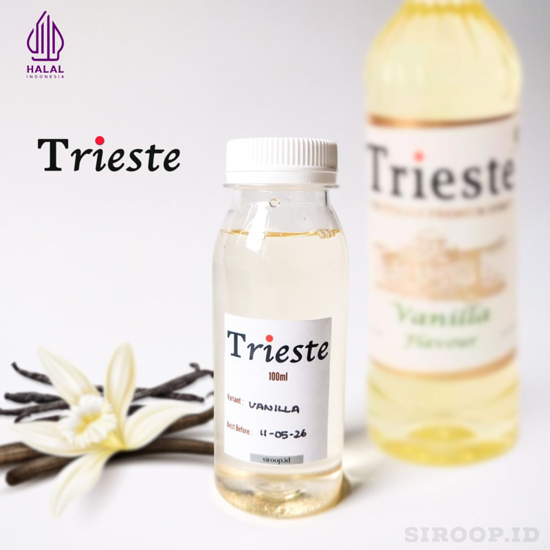 

Repack Trieste The Italian Premium Syrup Vanilla (30ml, 75ml, 100ml)