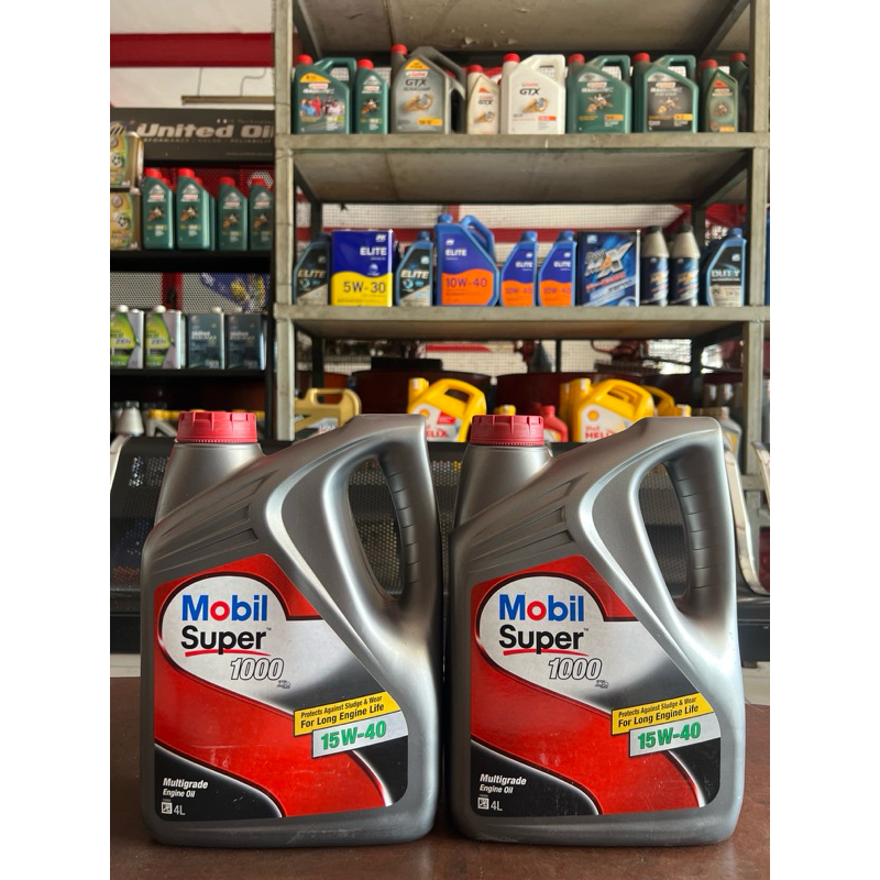 Oli Mobil Super 1000 SAE 15w-40 Kemasan 4Lt