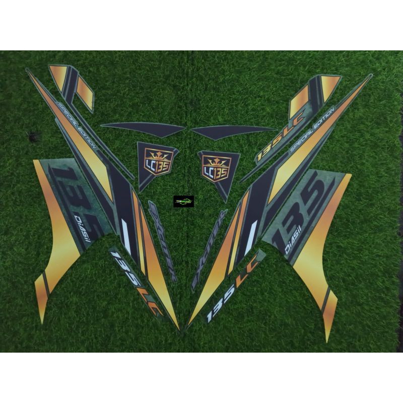 STRIPING STICKER TRANSPARAN MX KING NEW 135 GOLD