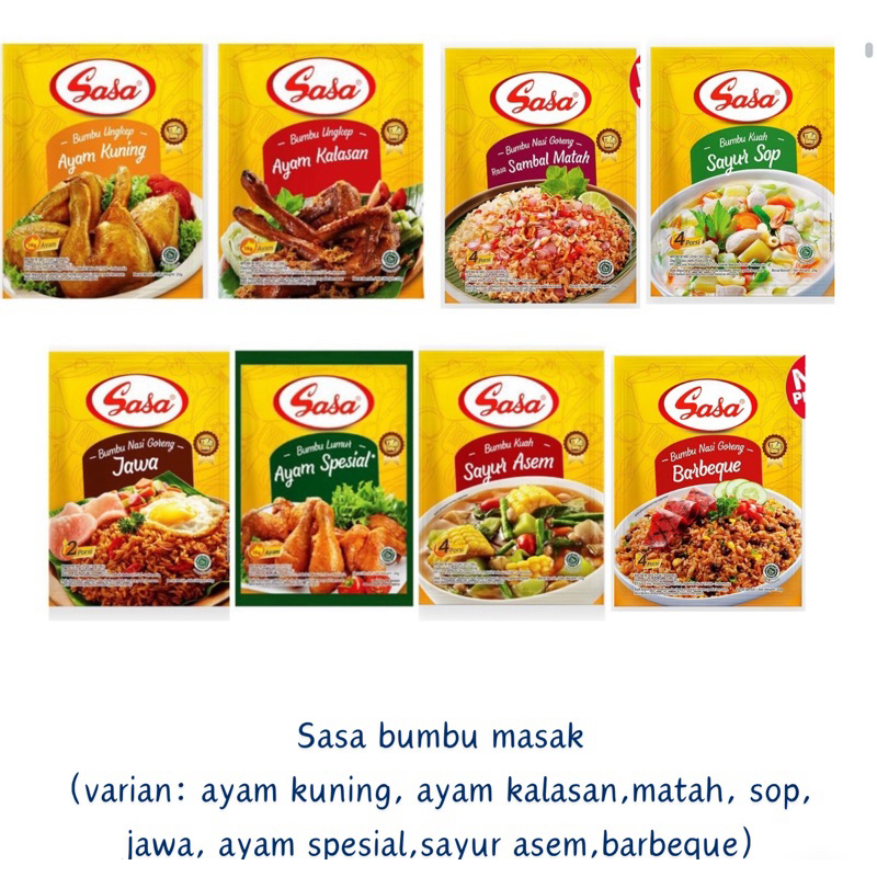 

SASA BUMBU MASAK ISI 10pcs