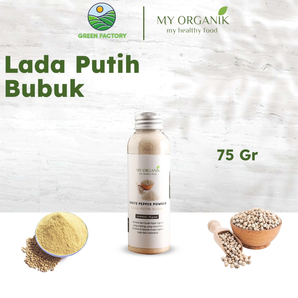 

My Organik Lada Putih Bubuk 75 gr White Pepper Powder