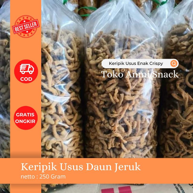 

Keripik Usus Ayam Super Renyah Gurih Enak Crispy 250 Gram