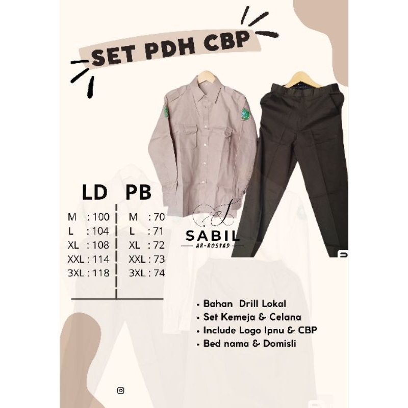 PDH CBP / KPP (Sudah Termasuk Bordir Nama)