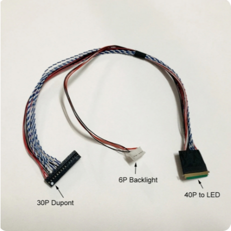 Kabel LVDS Panel Layar Laptop LVDS IPEX 40 PIN Untuk Board Universal - Single Dual Channel - IPA IPB