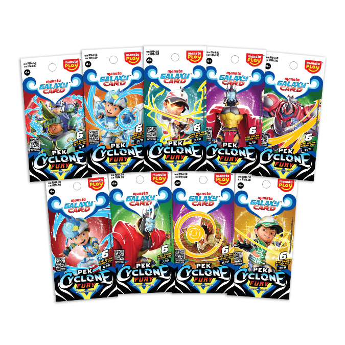 Boboiboy Galaxy Card Original Monsta Malaysia - Cyclone Fury