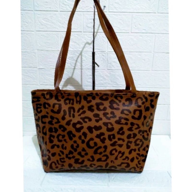 100℅ NEW Tas Tote motif Macan/Tas Motif Leopard mantuul
