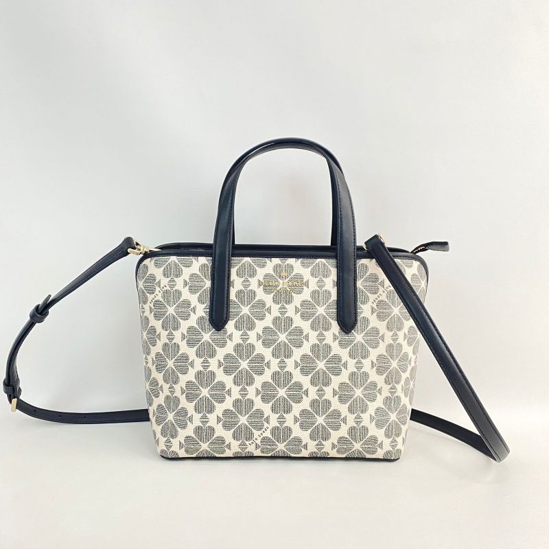 ks flower sm tote pvc black multi k