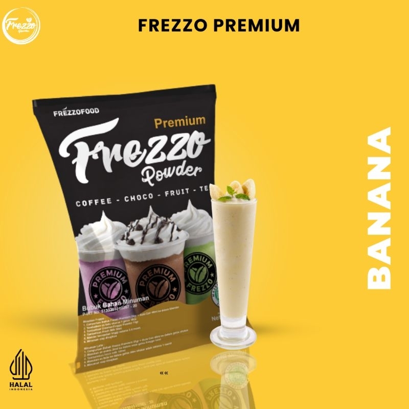 

Bubuk Minuman Rasa Banana Premium Frezzo 1kg/ Minuman Murah dan Enak Frezzo Premium