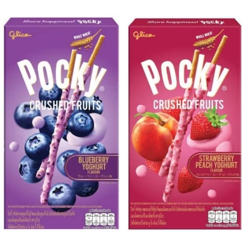 

[PO.READY 25 OKT]NEW! POCKY IMPORT BLUEBERRY YOGHURT STRAWBERRY PEACH CRUSHES FRUITS BISKUIT PO BKK THAILAND GLICO