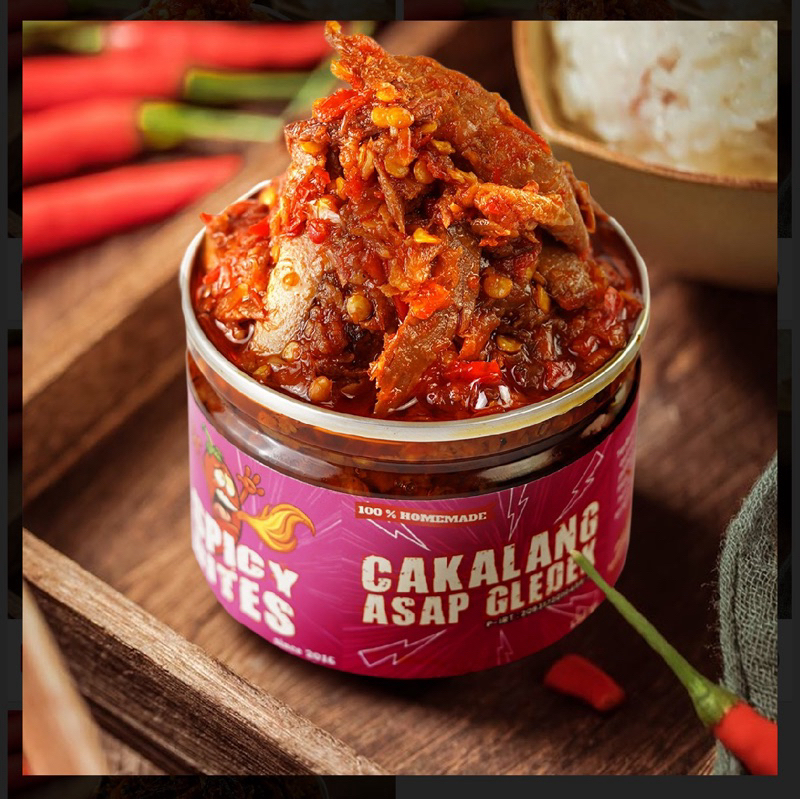 

SPICY BITES SAMBAL CAKALANG ASAP GLEDEK SAMBEL PEDES NAMPOL NAGIH VIRAL PROMO MURAH HEMAT
