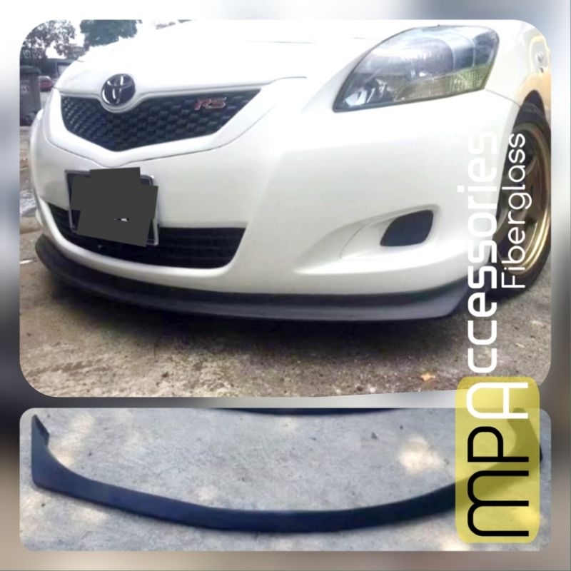 Lips Winglet bumper depan Toyota Vios gen 2 tahun 2007-2013