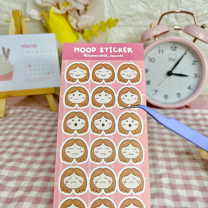

MOOD Sticker Sheet / Stiker Kiss Cut / Stiker untuk jurnal