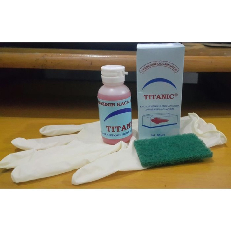 PEMBERSIH JAMUR KACA AQUARIUM TITANIC OBAT PEMBERSIH KACA PEMBERSIH JAMUR