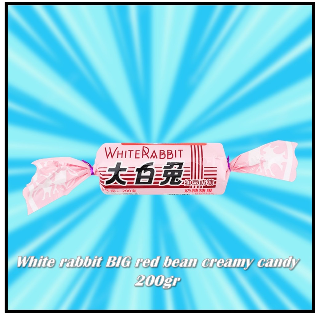

White rabbit BIG red bean creamy candy 200gr