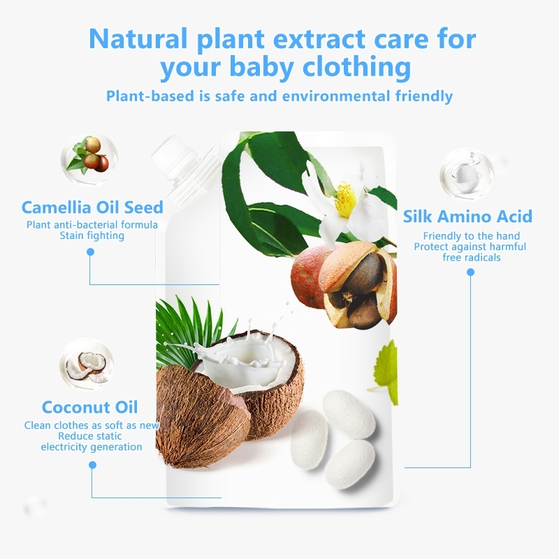 ND [Einmilk] Minyak Camellia Deterjen Binatu Bayi Deterjen Pakaian Bayi Deterjen Perawatan Kulit