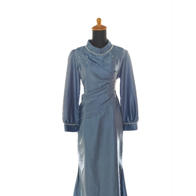 TERMURAH Dress Kondangan TERVIRAL dress satin mermaid dress viral pesta / kondangan dress baju konda