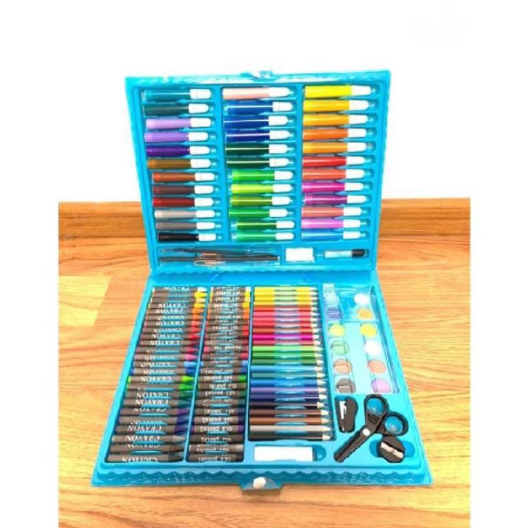 

Perlengkapan menggambar Krayon Anak Set Koper 15 in Crayon Full Alat Melukis Mewarnai Set KODE C6U4