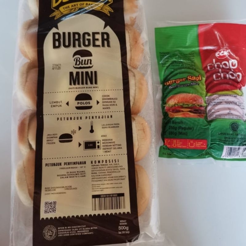 

Paket hemat burger sapi mini 20 porsi