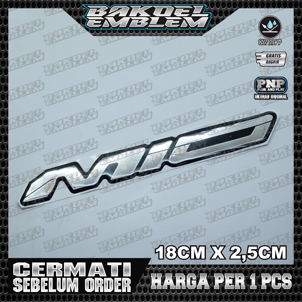 emblem timbul yamaha mio / stiker timbul mio / emblem yamaha mio smile / emblem timbul mio warna / e
