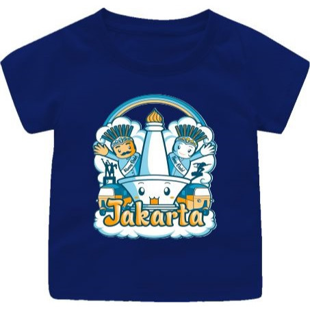 Baju kaos Atasan Jakarta Monas Anak/Dewasa Cowok/Cewek 1-12TAHUN/REMAJA/DEWASA S-7XL FBAdw
